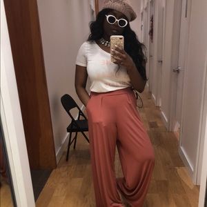 High Waisted Wide Leg Pants